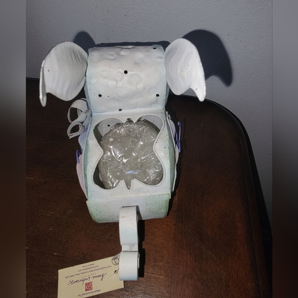 🐇Vintage Tin Metal Easter Bunny Rabbit 🐇 candle 🕯 - Picture 6 of 8